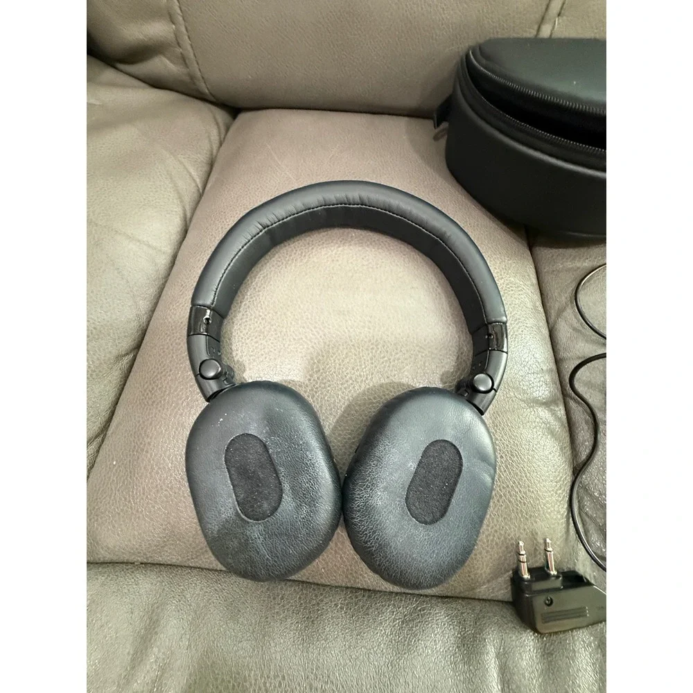 Sony Digital Noise Canceling Over Ear Headphones Black‎ with Case and Adapter